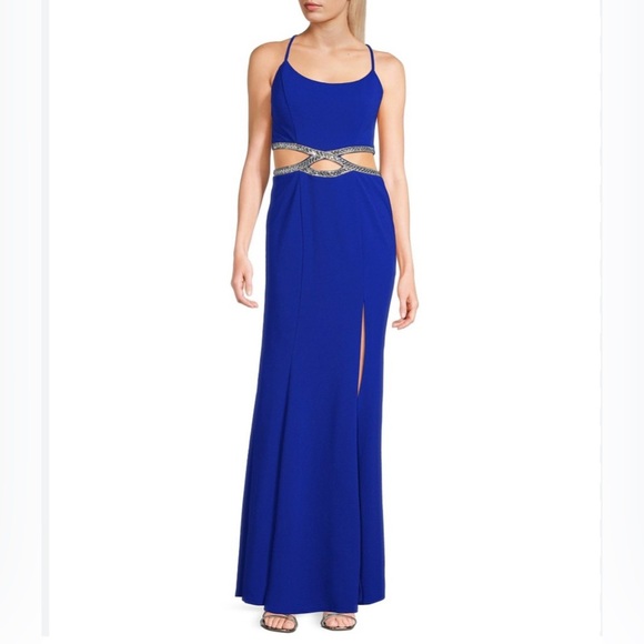 Fashion Nova Dresses & Skirts - NWT STUNNING Jewel Fashion Nova Royal Blue Maxi Dress